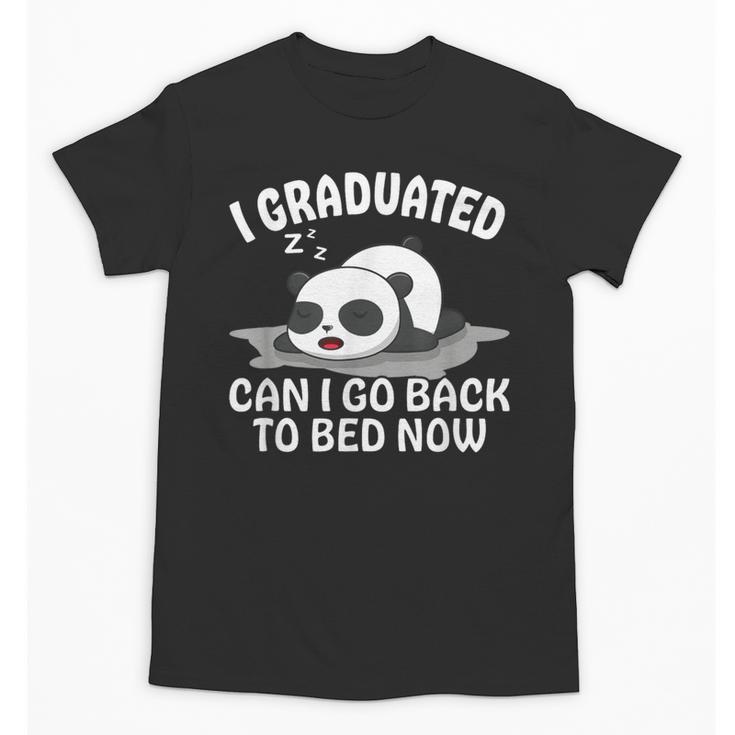 Graduation Animal Zoo Panda Bear I Graduated Panda Student Unisex T-Shirt
