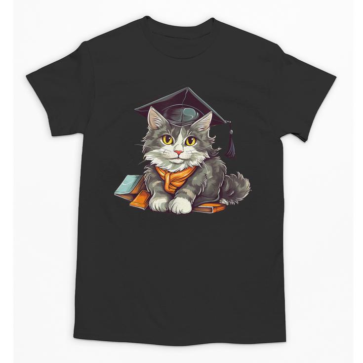 Graduation Cat Graduation Present For Graduate Grad Unisex T-Shirt