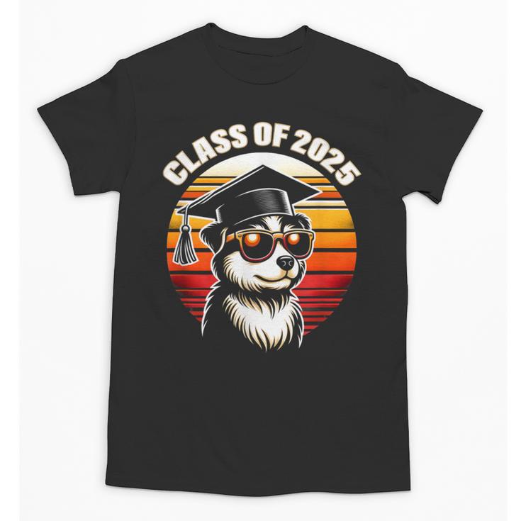 Graduation Day 2025 Graduate Class School Degree College Dog Unisex T-Shirt