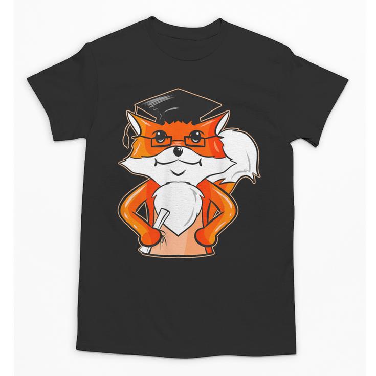 Graduation Fox School Bachelor Master Doctor Study Unisex T-Shirt