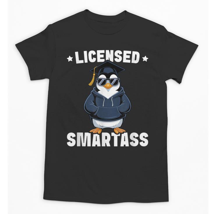 Graduation Penguin Licensed Smartass Graduate Unisex T-Shirt