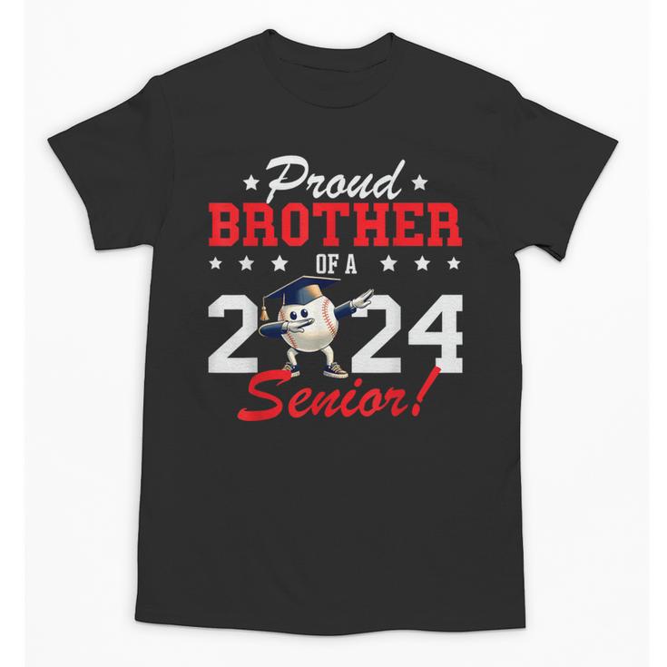 Graduation Proud Brother Of A 2024 Senior Baseball Player Unisex T-Shirt