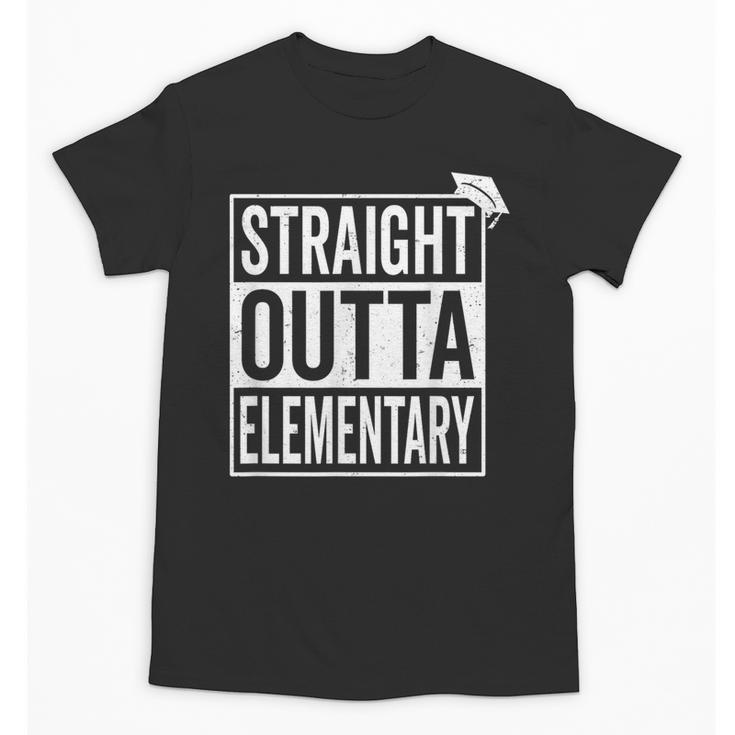 Graduation Shirt Straight Outta Elementary Unisex T-Shirt