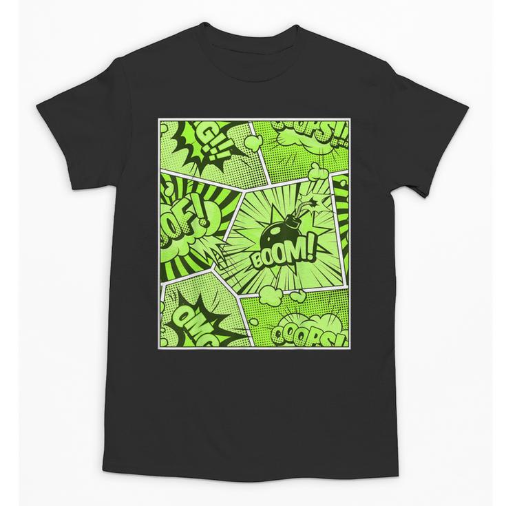 Green Comic Book Green Graphic Unisex T-Shirt