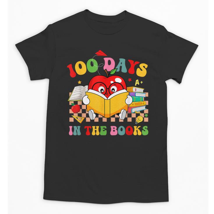 Groovy 100 Days In The Books Reading 100th Day Of School Unisex T-Shirt