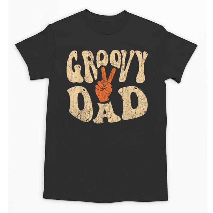 Groovy Dad 70s Aesthetic Nostalgia 1970's Retro Dad Unisex T-Shirt
