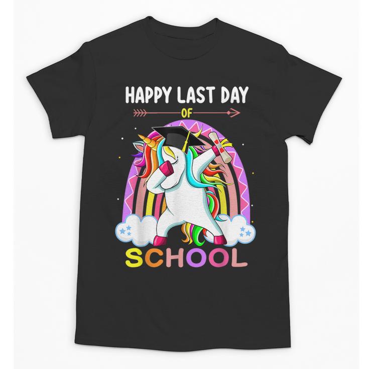 Happy Last Days Of School Graduation Class 2022 Unicorn Girl Unisex T-Shirt