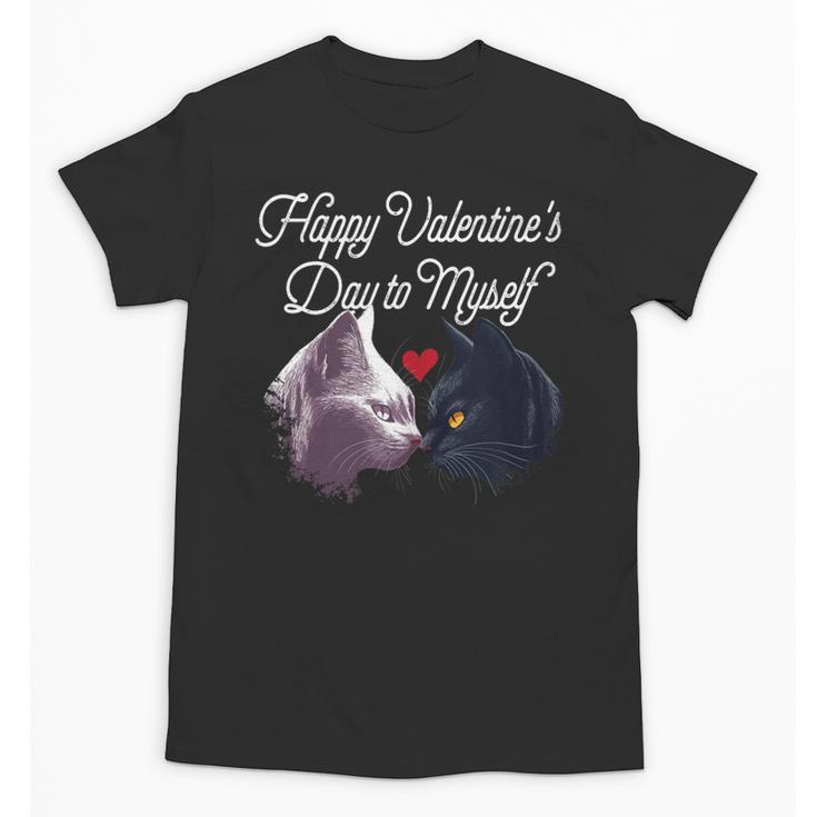 Happy Valentines Day Self Introvert Humor Antisocial Unisex T-Shirt