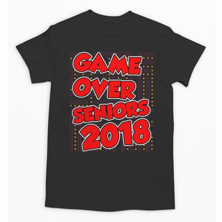 High School Graduation Tshirt Game Over Senior Class Of 2018 Unisex T-Shirt