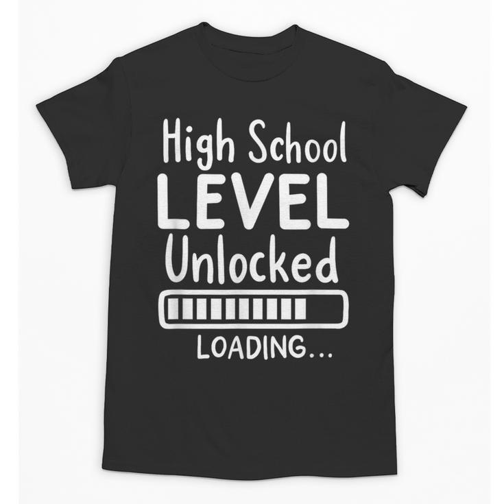 High School Level Unlocked Gamer Graduation Apparel Unisex T-Shirt