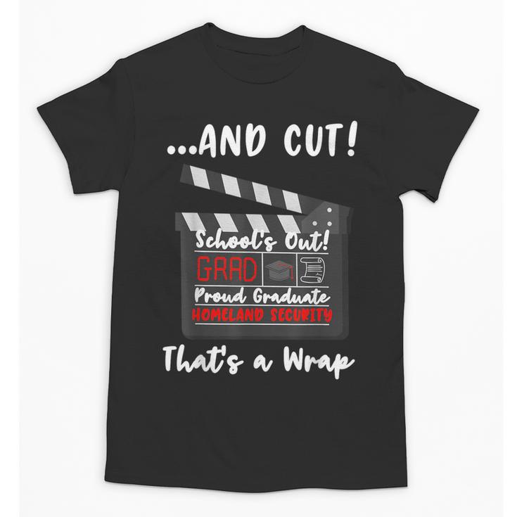 Homeland Security Degree Graduation Film Clapper Unisex T-Shirt
