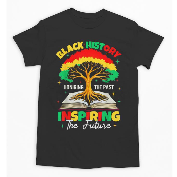 Honoring Past Inspiring Future History Month Book Tree Unisex T-Shirt