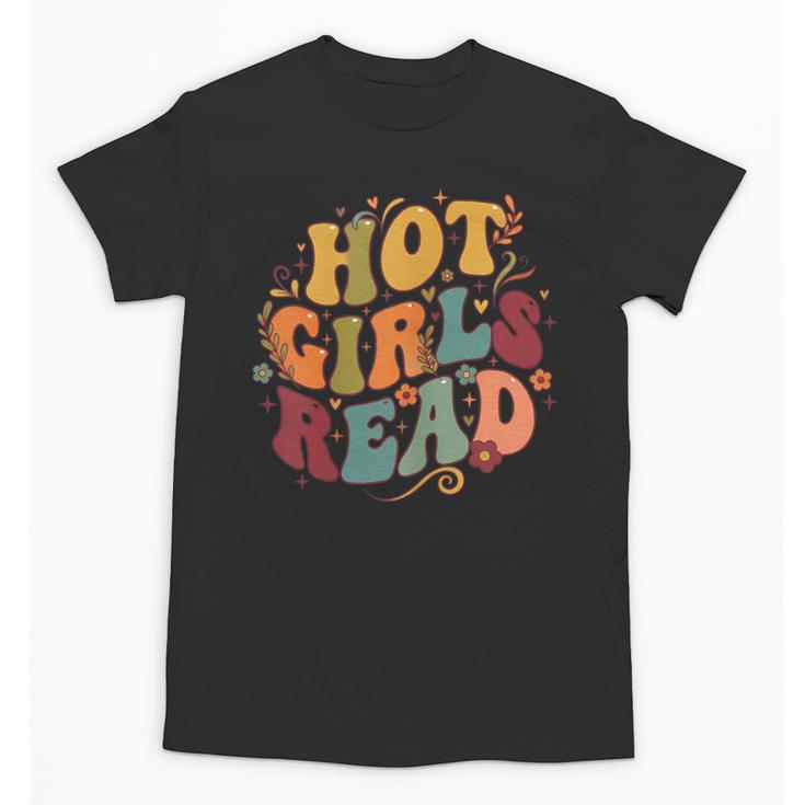 Hot Girls Read Aesthetic Book Lover Reading Unisex T-Shirt
