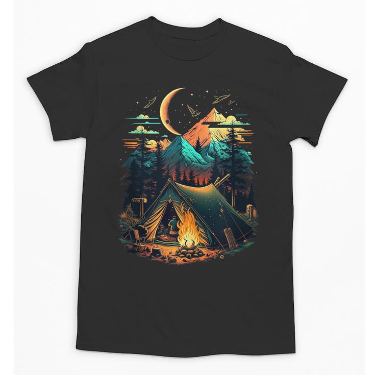 Id Rather Be Camping Great Outdoors Love Glamping Introvert Unisex T-Shirt