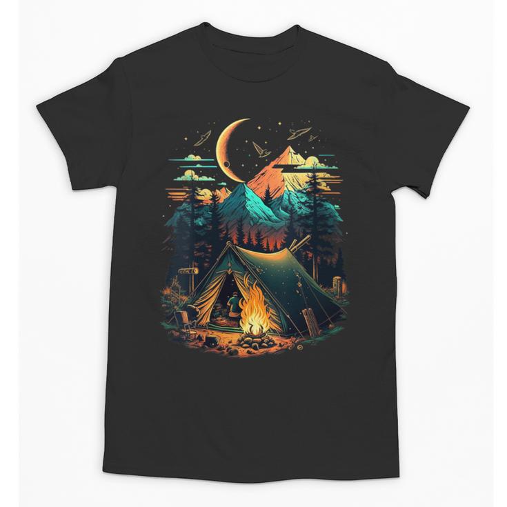Id Rather Be Camping Great Outdoors Love Glamping Introvert Unisex T-Shirt
