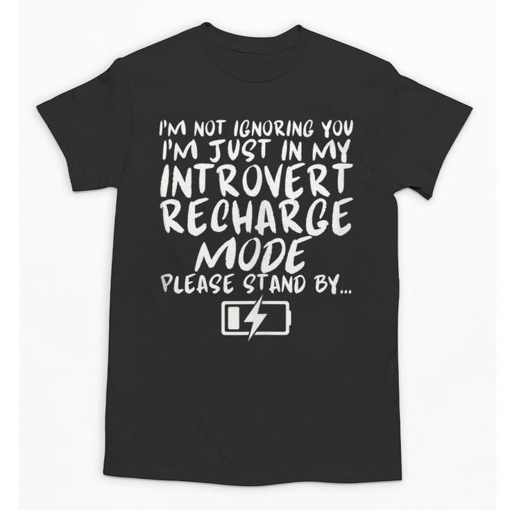 I'm Not Ignoring You I'm Just In My Introvert Recharge Mode Unisex T-Shirt