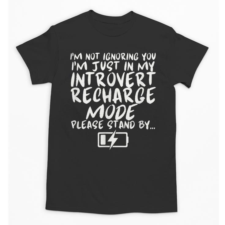 I'm Not Ignoring You I'm Just In My Introvert Recharge Mode Unisex T-Shirt