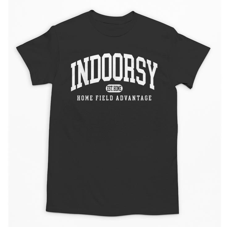Indoorsy Vintage Varsity Style Introvert Unisex T-Shirt