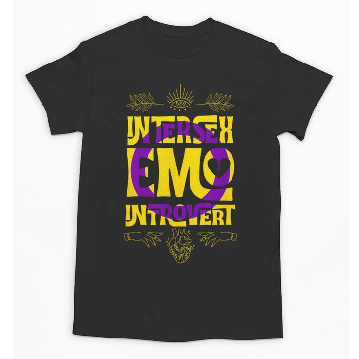 Intersex Emo Introvert Pride Trendy Mystic Teen Goth Style Unisex T-Shirt