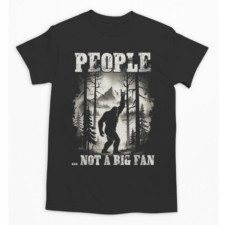 Introvert Bigfoot People Not A Big Fan Dad Joke Unisex T-Shirt