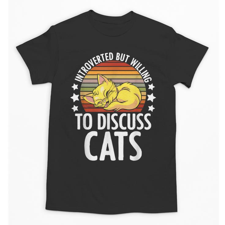 Introvert Cat Kitten Quote For Feline Whisperer Unisex T-Shirt