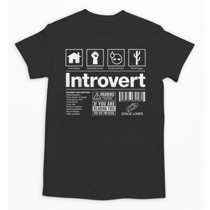 Introvert Label Signs Unisex T-Shirt