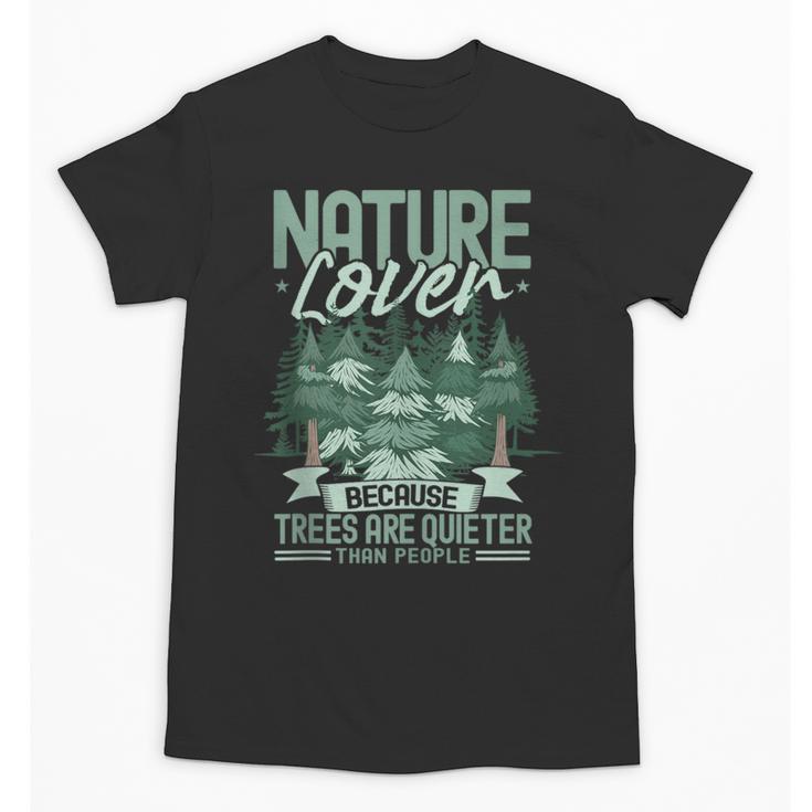 Introvert Nature Lover Introverted Forest Lover & Tree Unisex T-Shirt