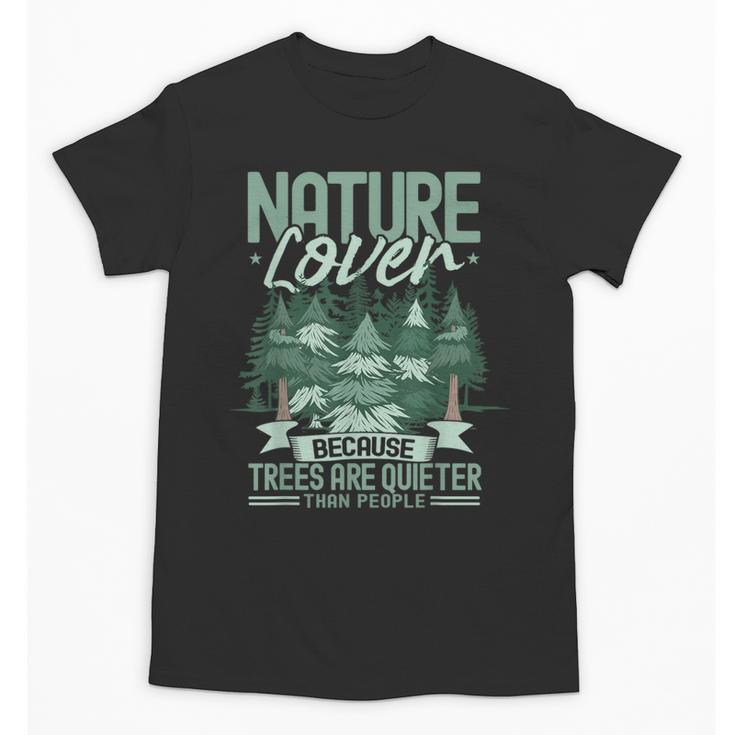 Introvert Nature Lover Introverted Forest Lover & Tree Unisex T-Shirt