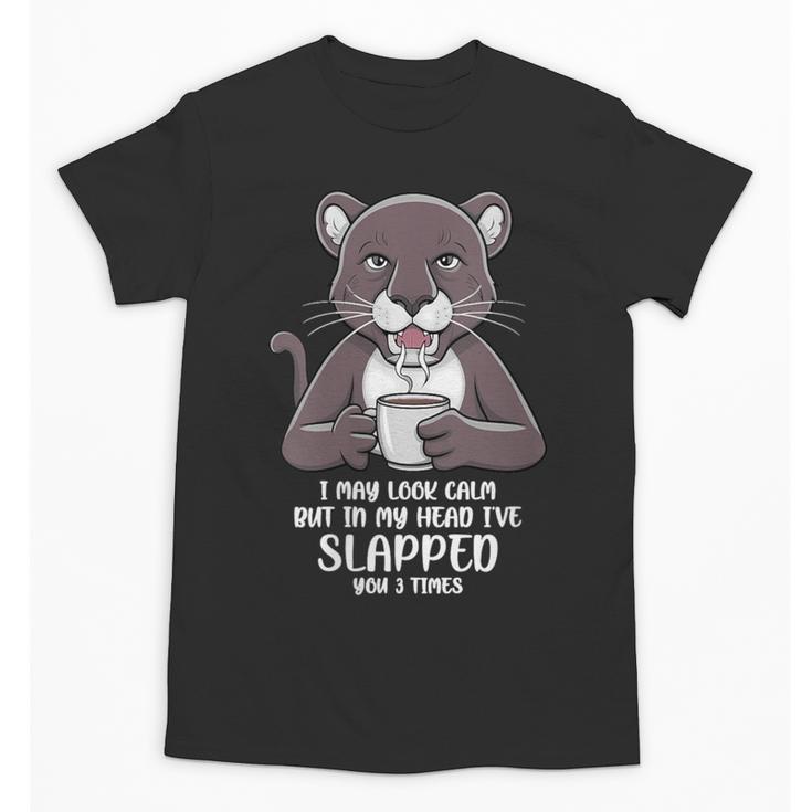 Introvert Panther And Coffee Lovers Unisex T-Shirt