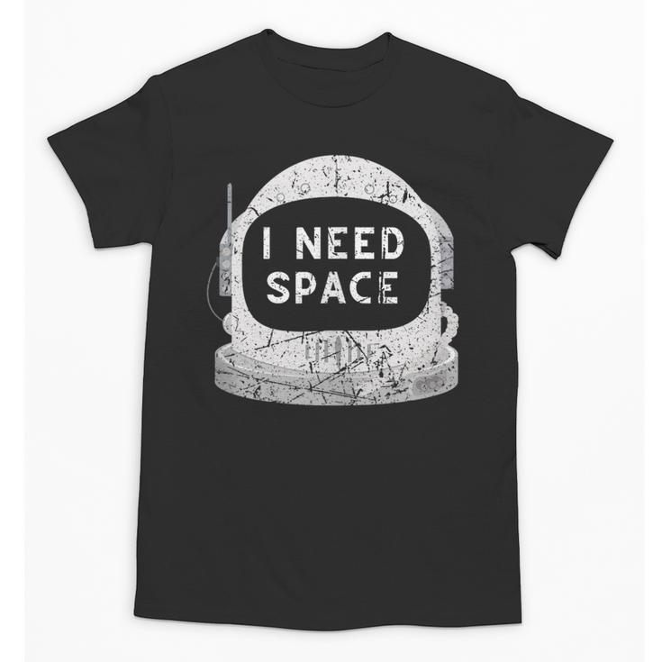 Introvert Space Helmet I Need Space Men Women Unisex T-Shirt