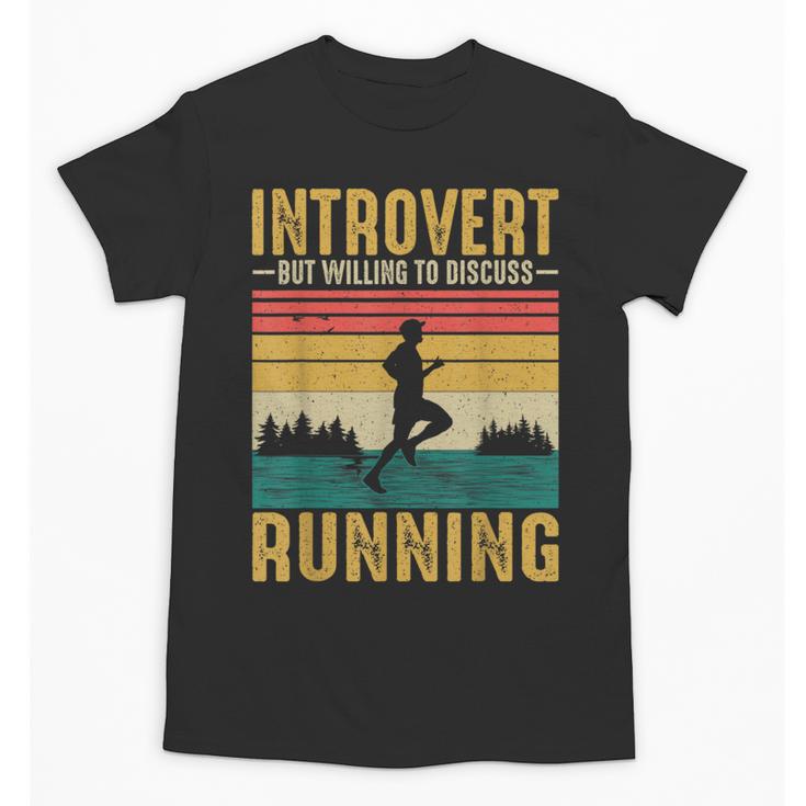 Introvert But Willing To Discuss Running Unisex T-Shirt
