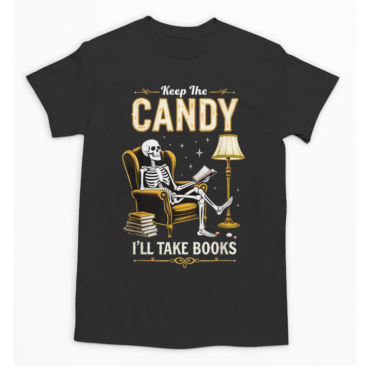 Keep The Candy I'Ll Take Books Halloween Unisex T-Shirt