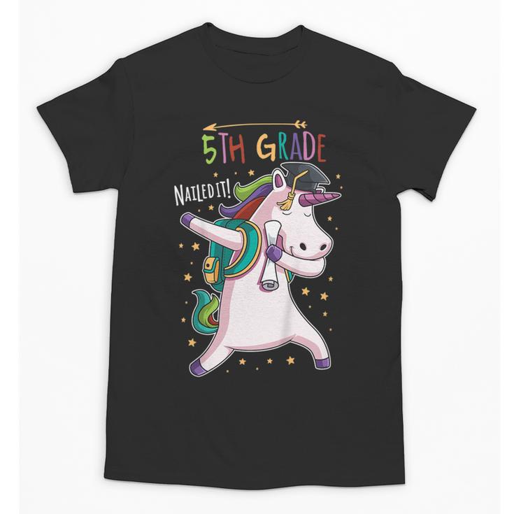 Kids Dabbing Unicorn Graduation 5th Grade Class Of 2019 Unisex T-Shirt