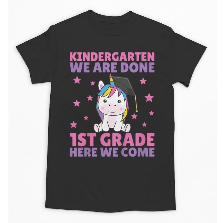 Kids Kindergarten Graduate Unicorn Graduation Unisex T-Shirt