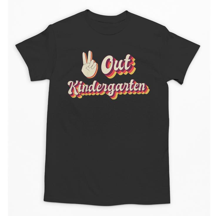 Kids Peace Out Kindergarten Graduation Kindergarten Graduate Unisex T-Shirt