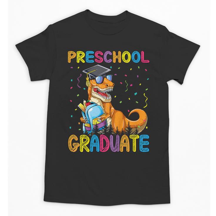 Kids Preschool Graduate Dinosaur Trex Preschool Graduation Unisex T-Shirt