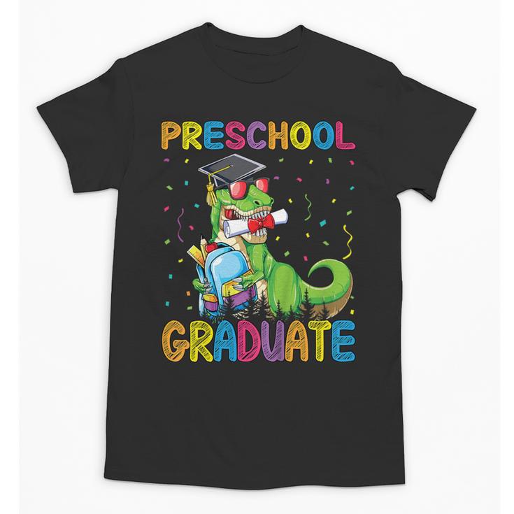 Kids Preschool Graduate T-Rex Dinosaur Preschool Graduation Unisex T-Shirt