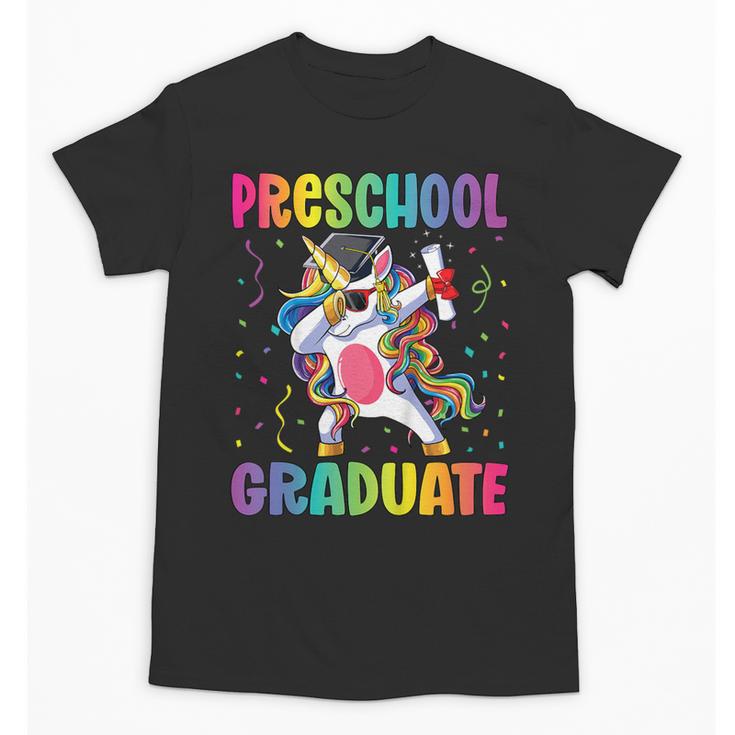 Kids Preschool Graduation Dab Unicorn Preschool Graduate Unisex T-Shirt