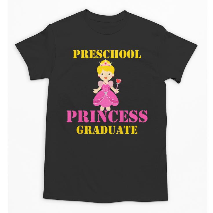 Kids Princess Graduate Prek Preschool Graduation Tshirt For Girls Unisex T-Shirt