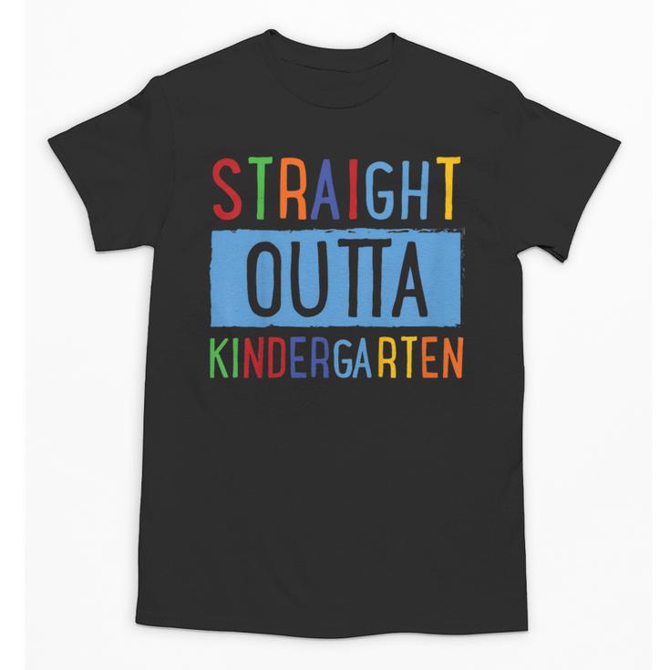 Kids STRAIGHT OUTTA KINDERGARTEN T-SHIRT FUNNY GRADUATION GIFT Unisex T-Shirt