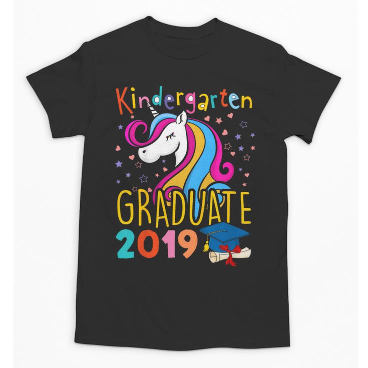 Kids Unicorn Kindergarten Graduation Graduate Shirt Unisex T-Shirt
