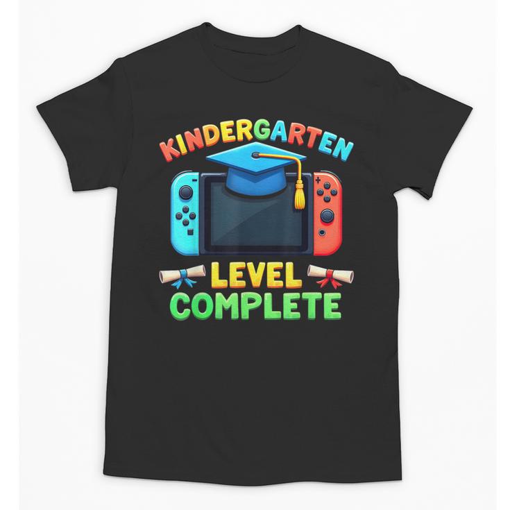Kindergarten Level Complete Graduation Class 2025 Gamer Boys Unisex T-Shirt