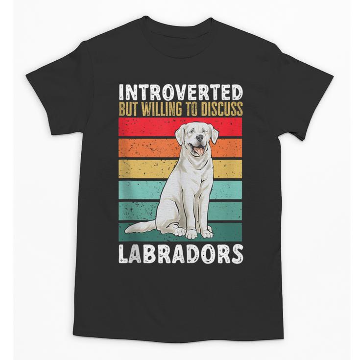 Labrador Retriever Introvert White Lab Unisex T-Shirt