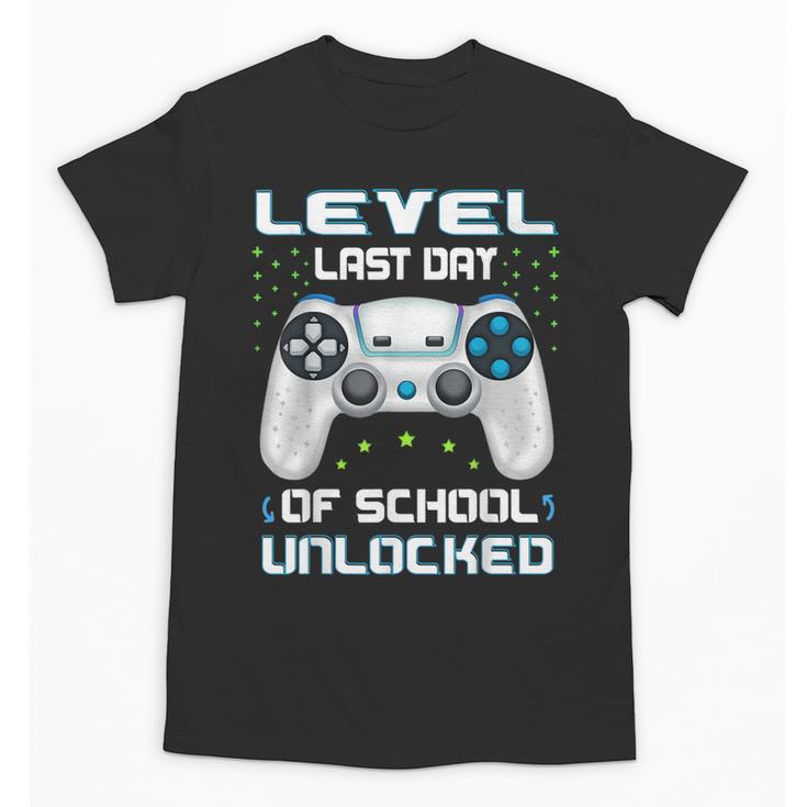 Last Days Of School Graduation Kindergarten Gamer Boys Kids Unisex T-Shirt