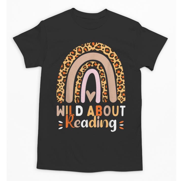 Leopard Teacher Wild About Reading Books Reader Librarian Unisex T-Shirt