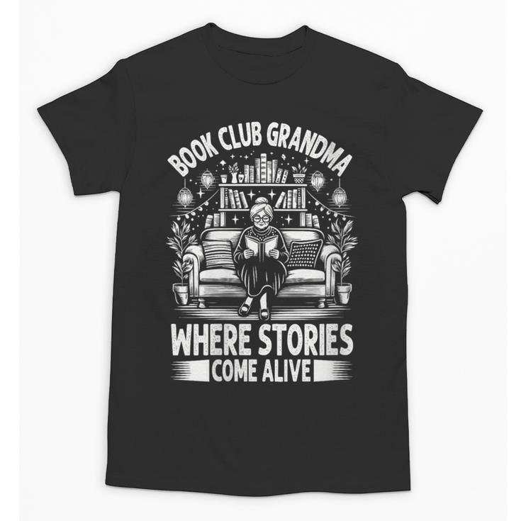 Literary Grandma Reading Club Book Lover Story Enthusiast Unisex T-Shirt