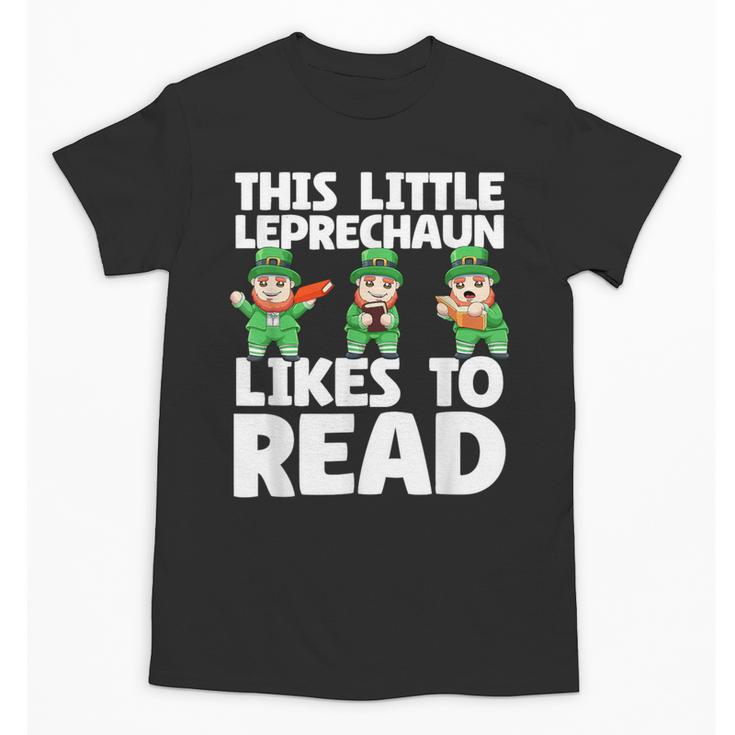 This Little Leprechaun Likes To Read St Patrick's Day Book Unisex T-Shirt