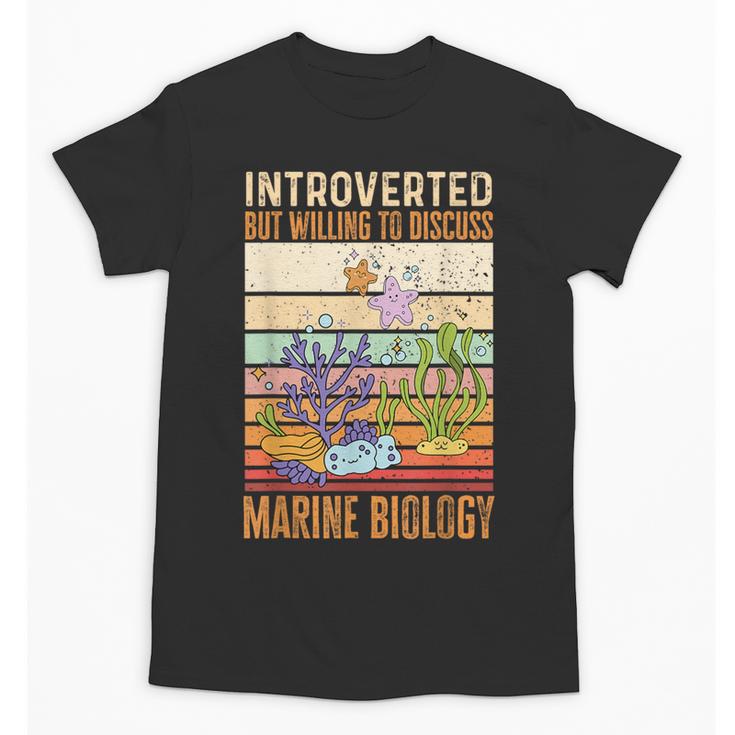 Marine Biology Ocean Introvert Marine Biologist Unisex T-Shirt