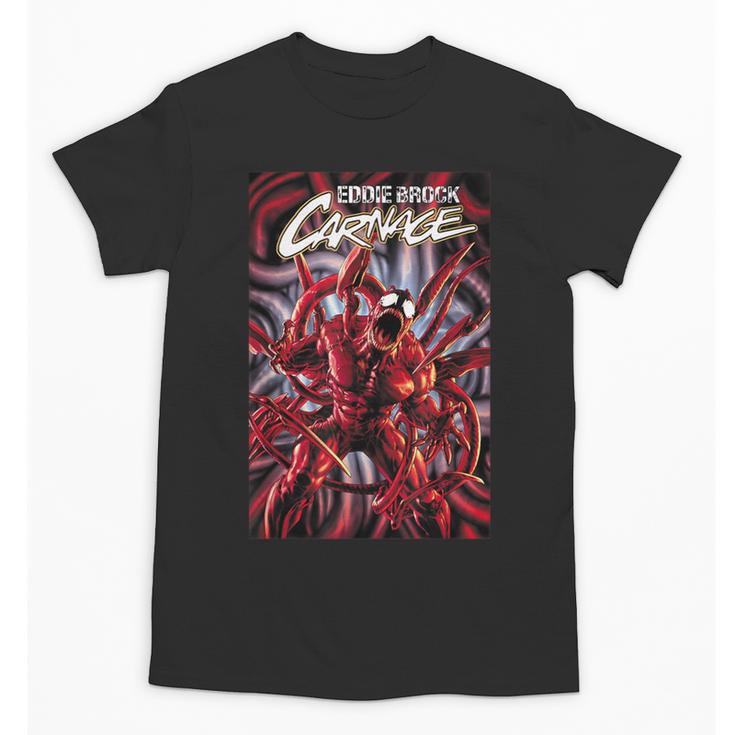 Marvel Spider-Man Eddie Brock Carnage Comic Book Cover Unisex T-Shirt