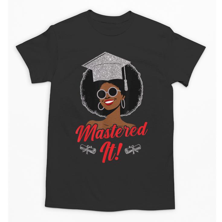 Master Degree Graduation Gifts Black Girl Unisex T-Shirt